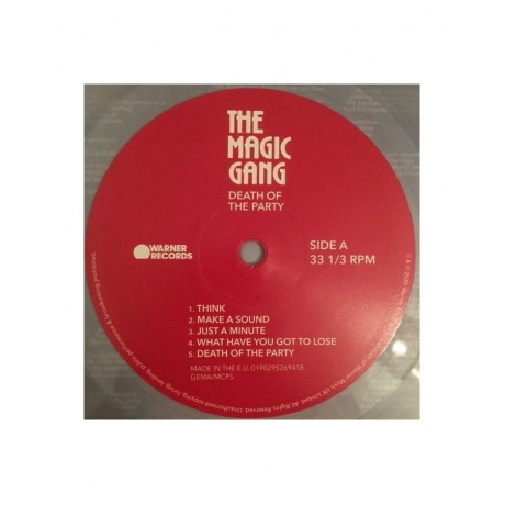 Виниловая пластинка Magic Gang, The, Death Of The Party (0190295269418) - фото 5