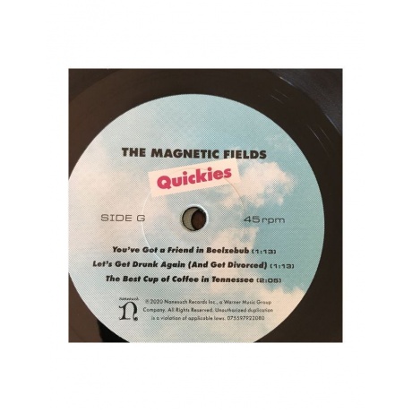 Виниловая пластинка Magnetic Fields, The, Quickies (0075597922080) - фото 12