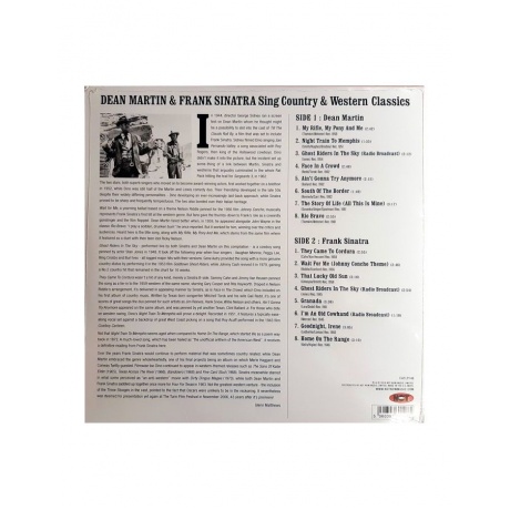 Виниловая пластинка Martin, Dean / Sinatra, Frank, Sings Country &amp; Western Classics (5060397601483) - фото 2