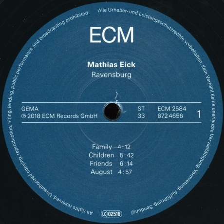 Mathias Eick - Ravensburg (0602567246565) виниловая пластинка - фото 3
