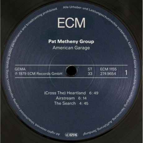 Pat Metheny - American Garage (0602527496542) виниловая пластинка - фото 3
