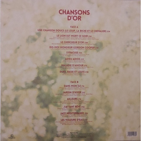 Salvador, Henri, Chansons D'Or (0190295192389) виниловая пластинка - фото 2