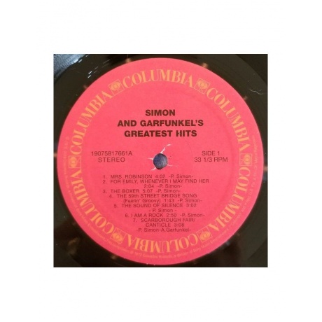 Виниловая пластинка Simon &amp; Garfunkel, Greatest Hits (0190758176611) - фото 3