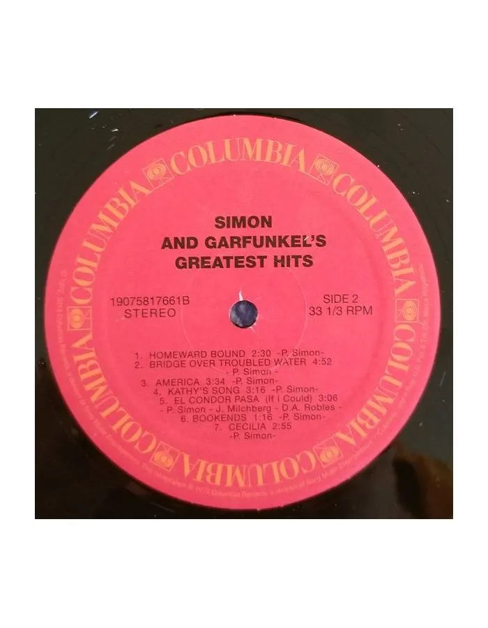 Виниловая пластинка Simon &amp; Garfunkel, Greatest Hits (0190758176611) - фото 4