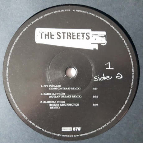 Виниловая пластинка Streets, The, Remixes &amp; B Sides Too (barcode 0190295512217) - фото 3