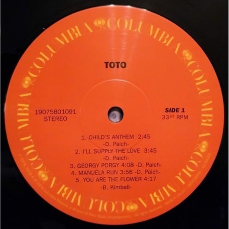 Toto, Toto (0190758010915) виниловая пластинка - фото 3