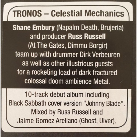 Tronos - Celestial Mechanics (0190759336915) виниловая пластинка - фото 3