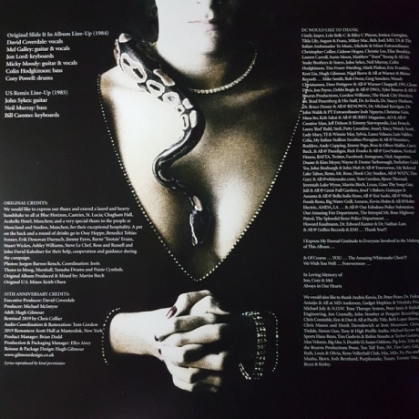 Виниловая пластинка Whitesnake, Slide It In (35Th Anniversary Remix) (barcode 0190295423926) - фото 7