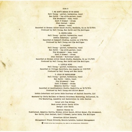 Young, Neil, Homegrown (0093624893639) виниловая пластинка - фото 6