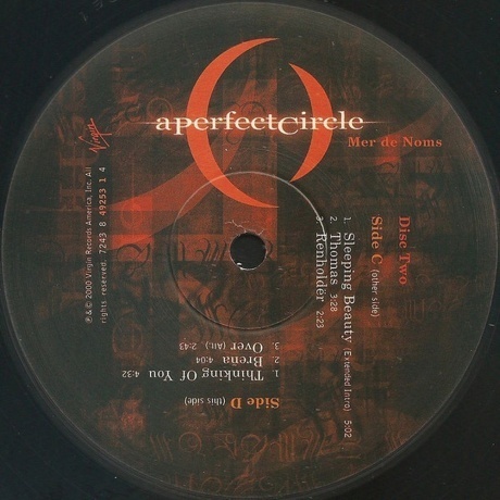 A Perfect Circle - Mer De Noms (0724384925314) виниловая пластинка - фото 8