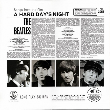 The Beatles - A Hard Day's Night (0094638241317) виниловая пластинка - фото 2