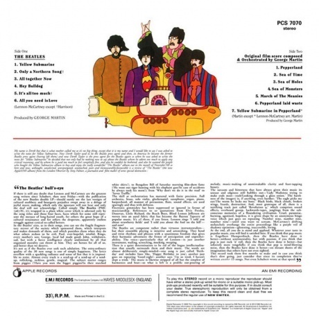 The Beatles - Yellow Submarine (0094638246718) виниловая пластинка - фото 2