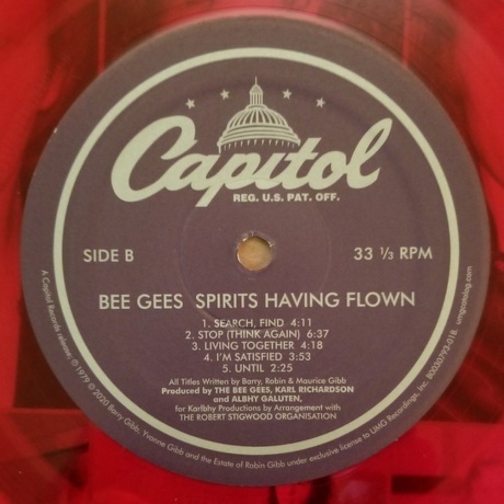 Bee Gees - Spirits Having Flown (0602508005657) виниловая пластинка - фото 18