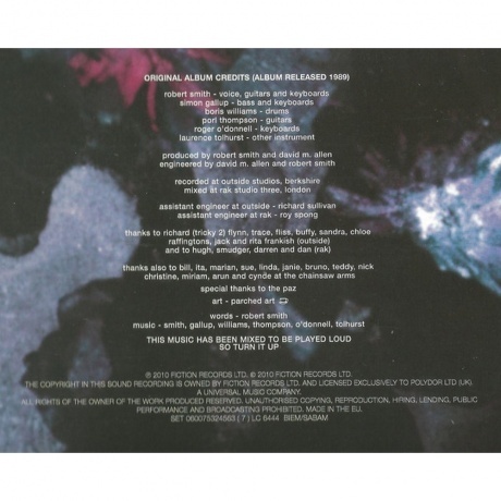 The Cure - Disintegration (0600753245637) виниловая пластинка - фото 18