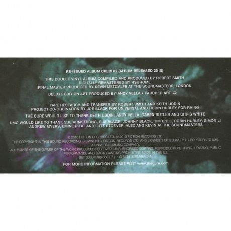 The Cure - Disintegration (0600753245637) виниловая пластинка - фото 19