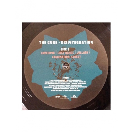 Виниловая пластинка The Cure, Disintegration (0600753245637) - фото 11