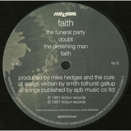 The Cure - Faith (0602547875440) виниловая пластинка - фото 5