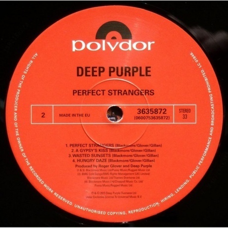 Deep Purple - Perfect Strangers (0600753635872) виниловая пластинка - фото 5