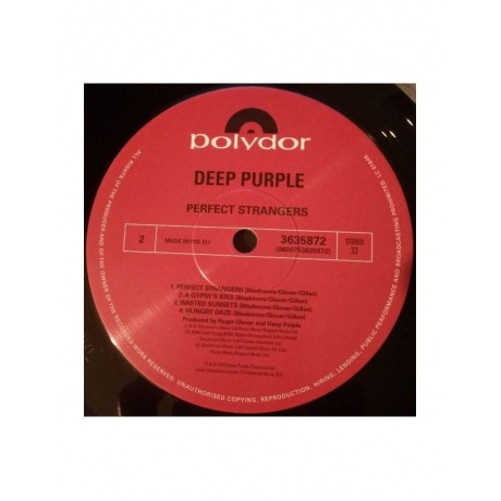 Виниловая пластинка Deep Purple, Perfect Strangers (0600753635872) - фото 6