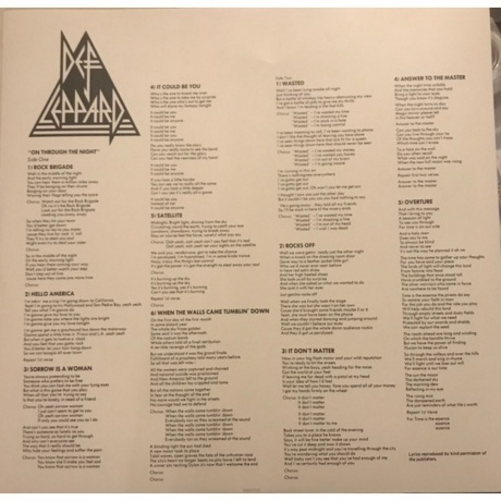 Def Leppard - On Through The Night (0602508007224) виниловая пластинка - фото 5