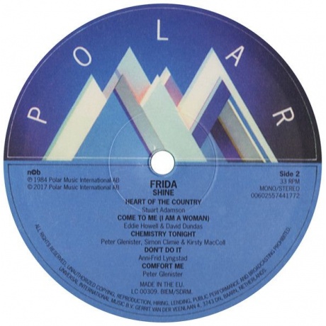 Виниловая пластинка Frida, Shine (coloured) (0602557569919) - фото 4