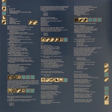 Peter Gabriel - Peter Gabriel: Scratch (Half Speed) (0884108004159) виниловая пластинка - фото 6