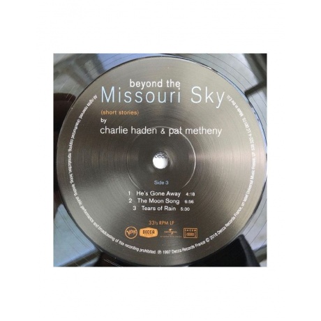 Виниловая пластинка Charlie Haden, Beyond The Missouri Sky (0600753832226) - фото 3