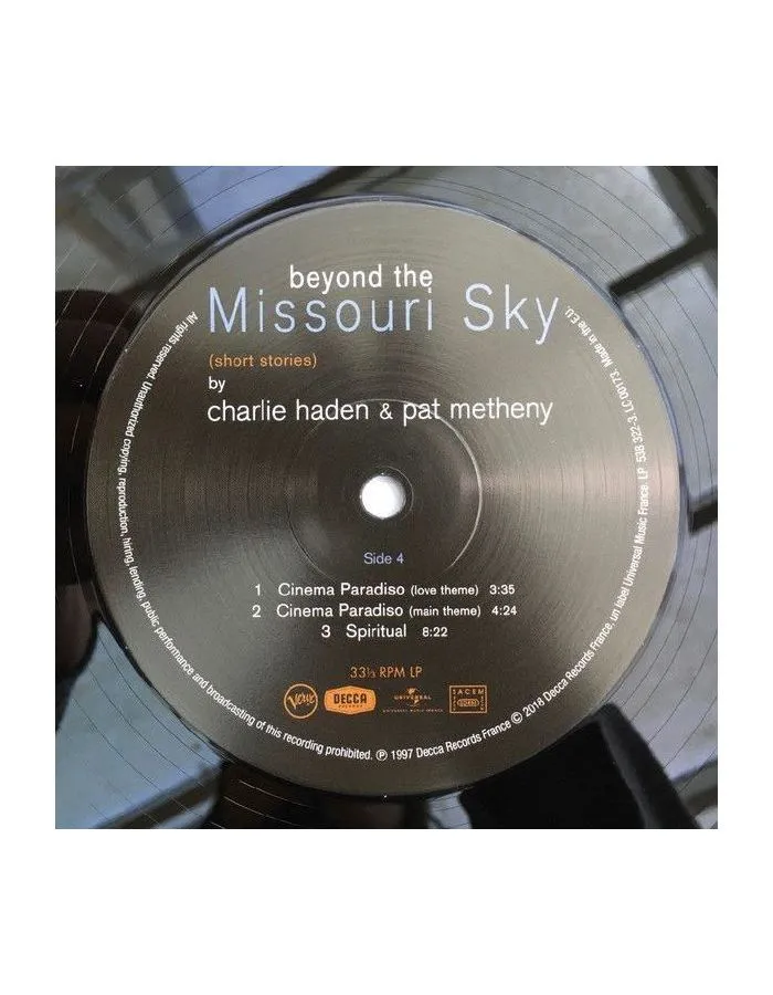 Виниловая пластинка Charlie Haden, Beyond The Missouri Sky (0600753832226) - фото 4