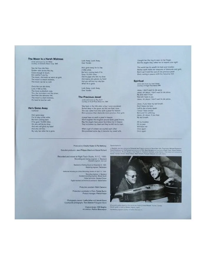 Виниловая пластинка Charlie Haden, Beyond The Missouri Sky (0600753832226) - фото 8