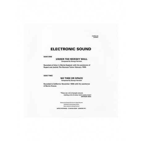 Виниловая пластинка George Harrison, Electronic Sound (0602557090314) - фото 4