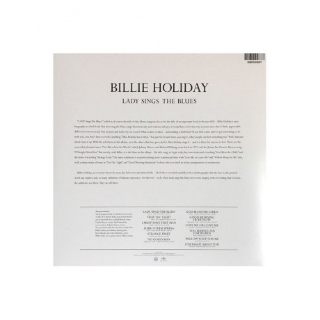 Billie Holiday, Lady Sings The Blues (0600753458877) виниловая пластинка - фото 3
