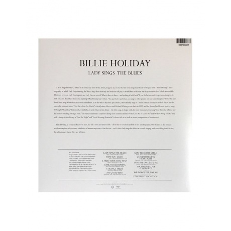 Виниловая пластинка Billie Holiday, Lady Sings The Blues (0600753458877) - фото 3
