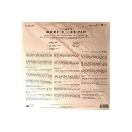 Виниловая пластинка Bobby Hutcherson, The Kicker (Tone Poet) (0602508659256) - фото 4