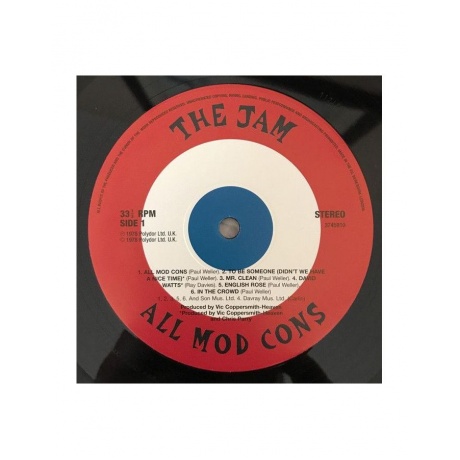 Виниловая пластинка The Jam, All Mod Cons (0602537459100) - фото 3