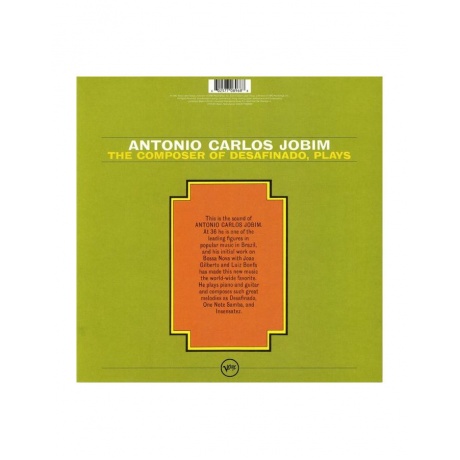 Виниловая пластинка Antonio Carlos Jobim, The Composer Of Desafinado Plays (0602577089688) - фото 2