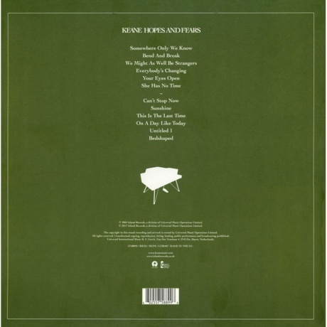 Keane - Hopes And Fears (0602557588996) виниловая пластинка - фото 2