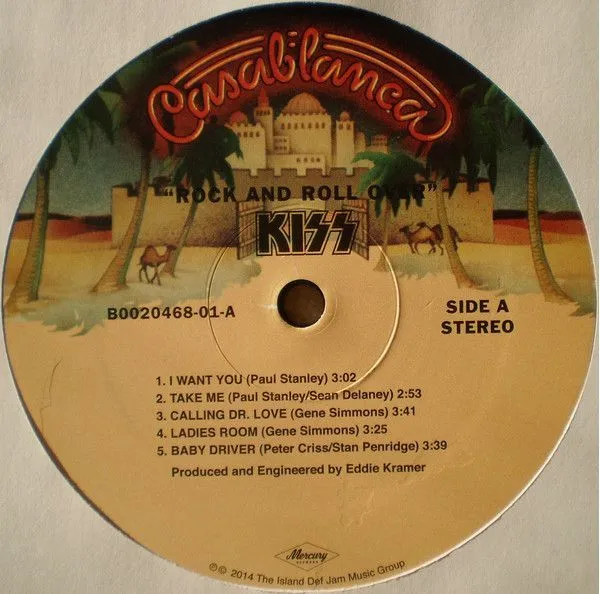 Виниловая пластинка Kiss, Rock And Roll Over (0602537788248) - фото 3