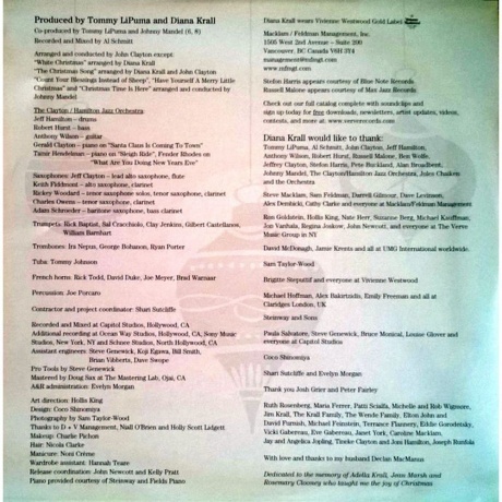 Diana Krall - Christmas Songs (0602537580309) виниловая пластинка - фото 4