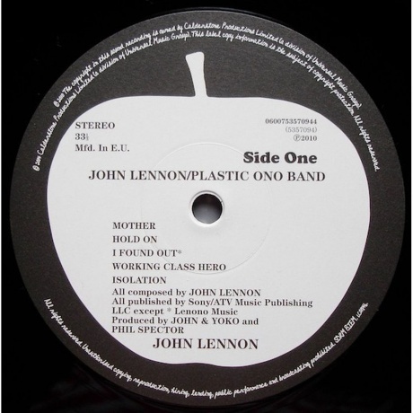 John Lennon - Plastic Ono Band (0600753570944) виниловая пластинка - фото 3