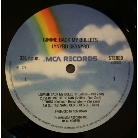 Lynyrd Skynyrd - Gimme Back My Bullets (0600753550205) виниловая пластинка - фото 4