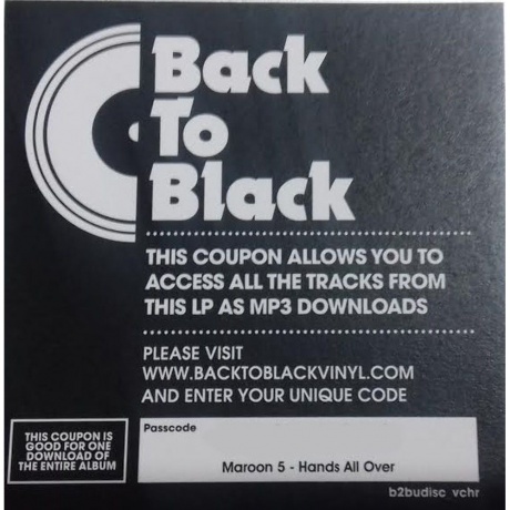 Maroon 5 - Hands All Over (0602547840363) виниловая пластинка - фото 9