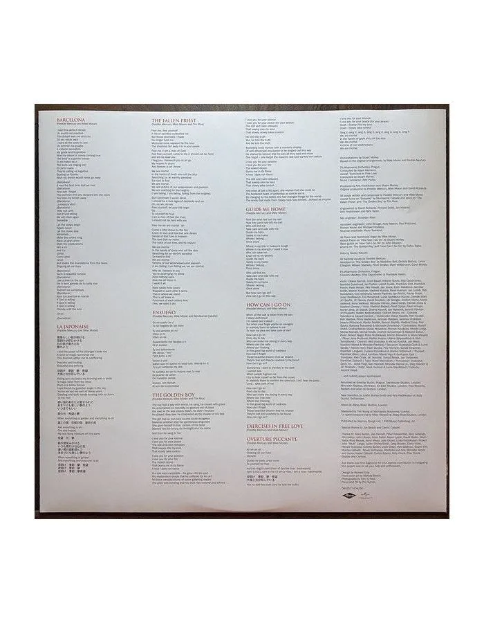 Виниловая пластинка Freddie; Caballe Mercury, Barcelona (0602577404290) - фото 3