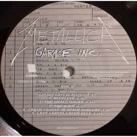 Metallica - Garage Inc. (0600753329597) виниловая пластинка - фото 12