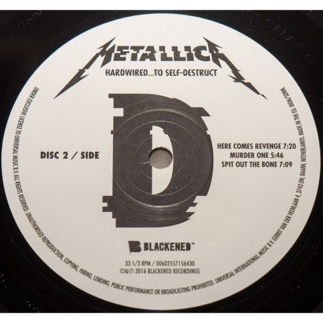 Metallica - Hardwired...To Self-Destruct (0602557156416) виниловая пластинка - фото 7