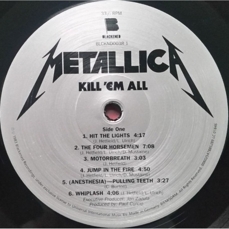 Metallica - Kill 'Em All (0602547885289) виниловая пластинка - фото 4
