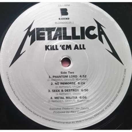 Metallica - Kill 'Em All (0602547885289) виниловая пластинка - фото 5