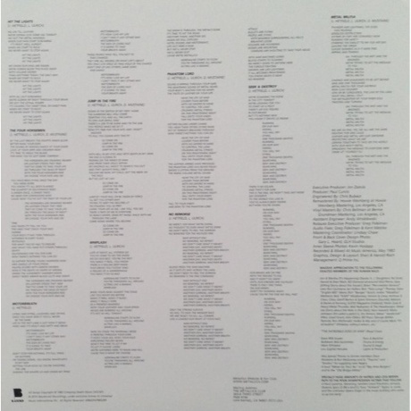 Metallica - Kill 'Em All (0602547885289) виниловая пластинка - фото 7