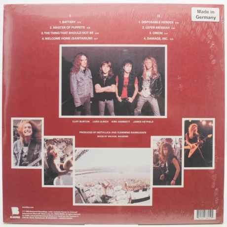 Metallica - Master Of Puppets (0602557382594) виниловая пластинка - фото 2
