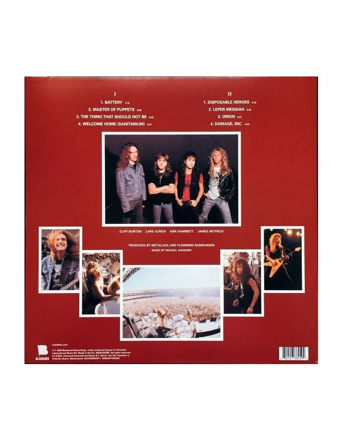 Виниловая пластинка Metallica, Master Of Puppets (0602557382594) - фото 17