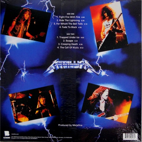 Metallica - Ride The Lightning (0602547885241) виниловая пластинка - фото 2